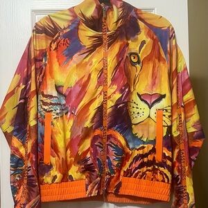 Sassy Jones Multicolor Lion Print Jumpsuit